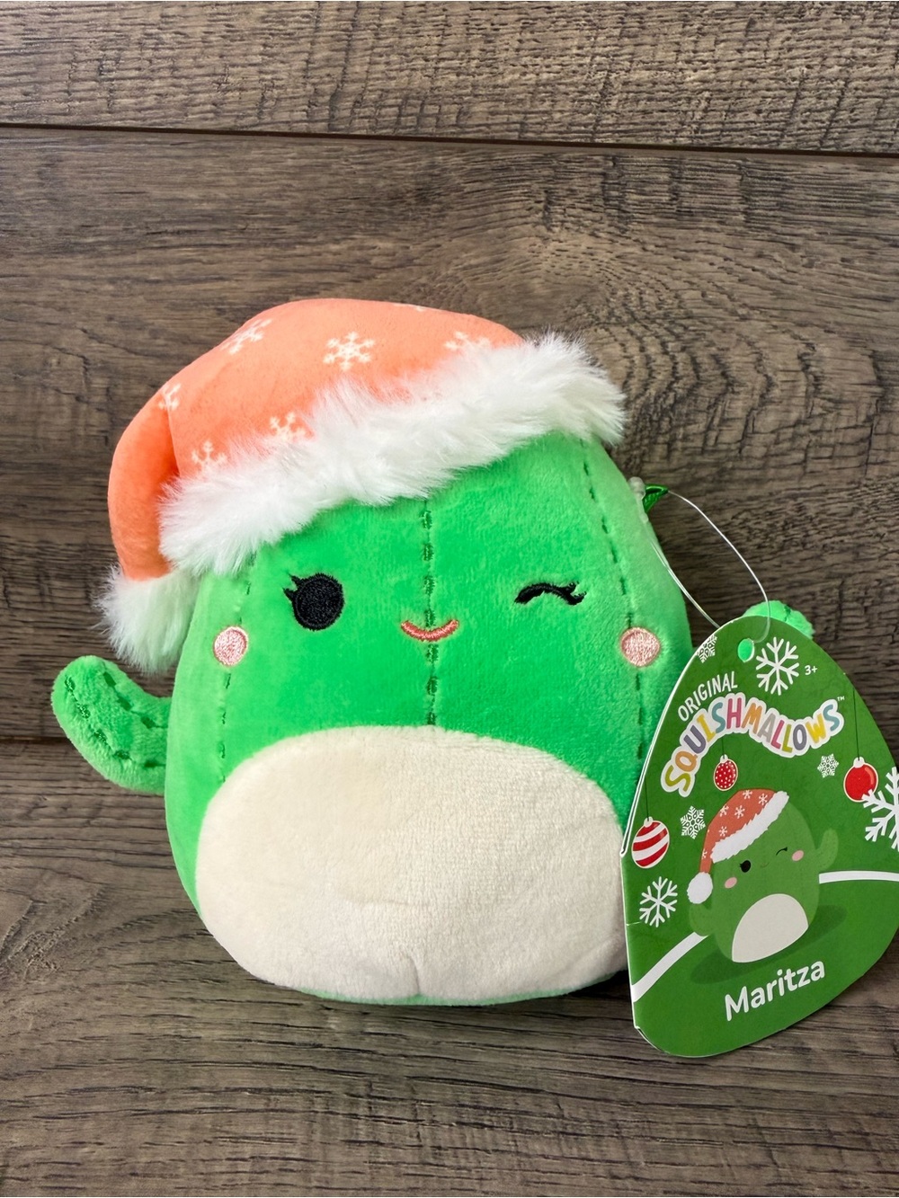 Squishmallows Plush Cactus Maritza Holiday Plush NWT